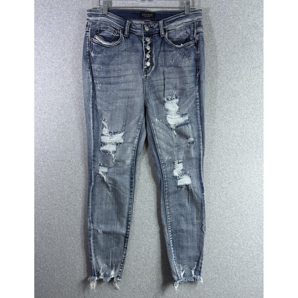 Judy Blue Denim - Judy Blue Skinny Fit Jeans Womens 13/31 Blue Distressed
